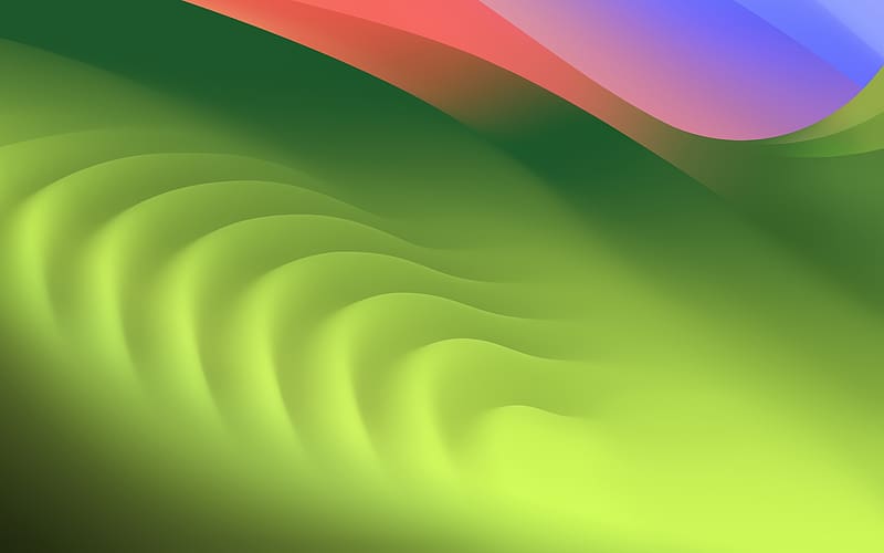 Graphic MacOS Sonoma Curve Ripple Background, HD wallpaper