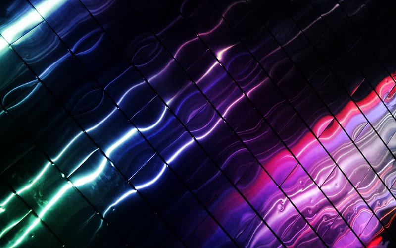 Waves texture, purple, green, texture, black, fan, pink, blue, wave, HD wallpaper