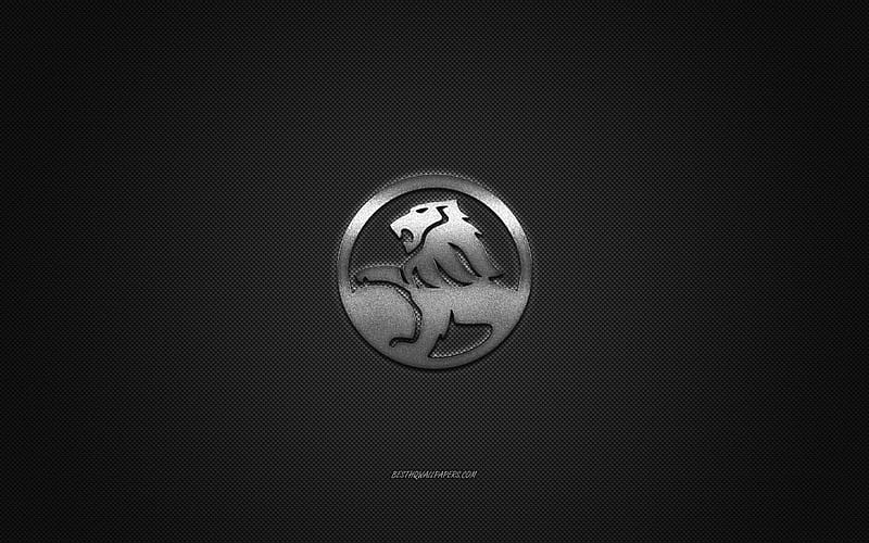 Holden logo, silver logo, gray carbon fiber background, Holden metal emblem, Holden, cars brands, creative art, HD wallpaper