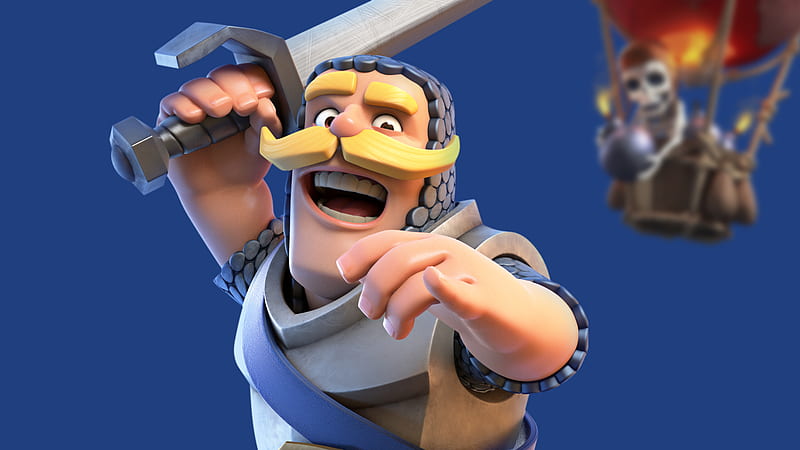 Clash Royale, clash-royale, supercell, games, 2018-games, balloon, king, HD wallpaper