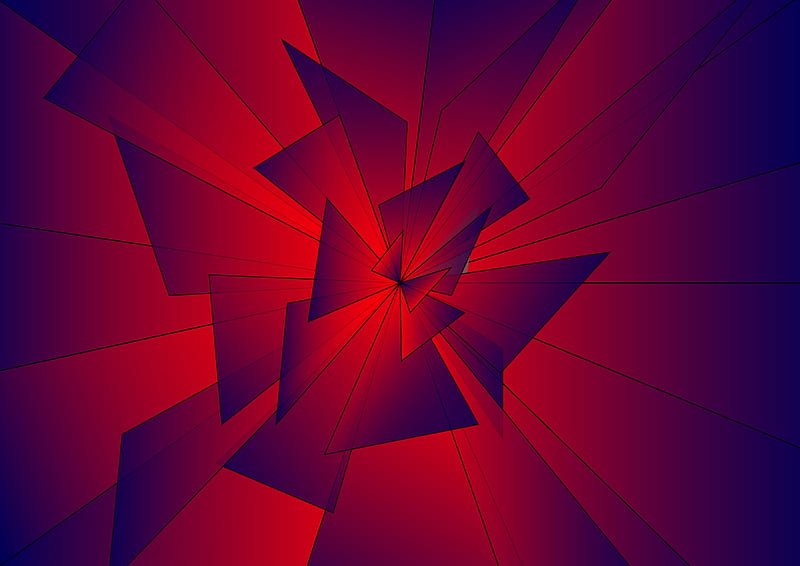 Digital Cool Geometry Shapes Art, HD wallpaper