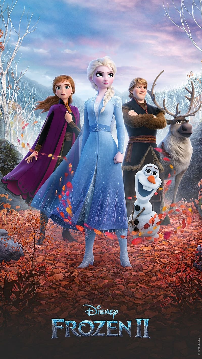 Frozen Movie, Frozen Characters, elsa, olaf, anna, kristoff, HD phone wallpaper