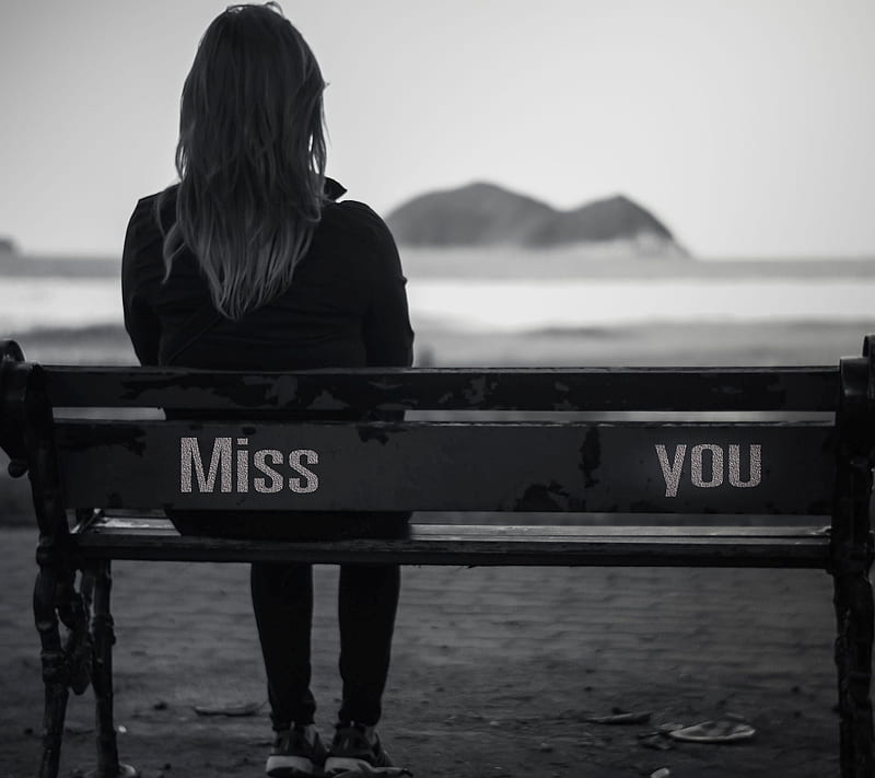 Miss You, alone, he, her, love, lover, romance, sad, sorrow, waiting, HD wallpaper
