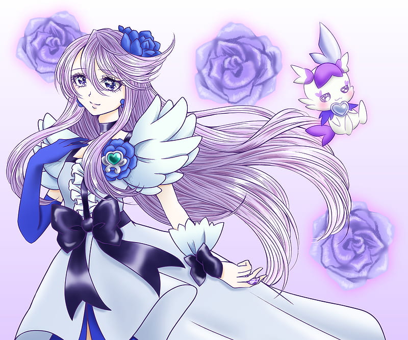 Anime Heartcatch Precure Cure Moonlight Yuri Tsukikage Hd Wallpaper Peakpx