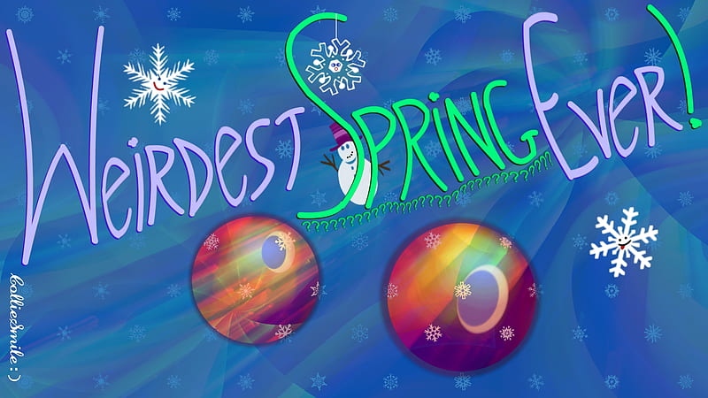 Weirdest Spring Ever!, ice storm, snowman, snowy, weather, snowflake, snow, snowflakes, zing, rain, frozen, HD wallpaper