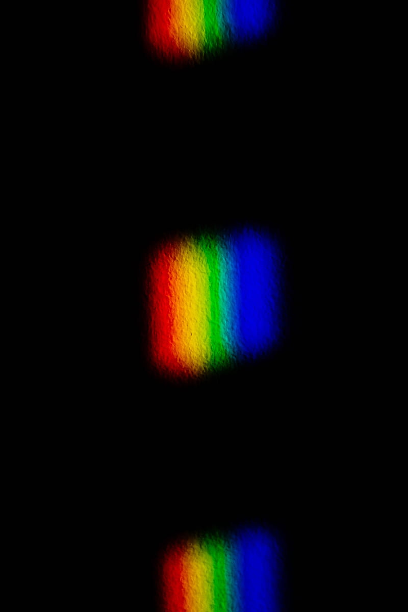 light, blur, colorful, rainbow, dark, HD phone wallpaper
