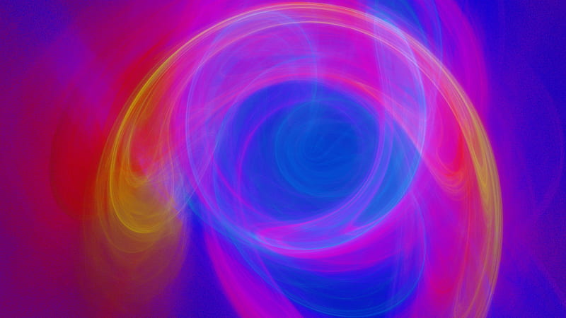 Fractal Whirl, vortex, pink, blue, fractal, HD wallpaper