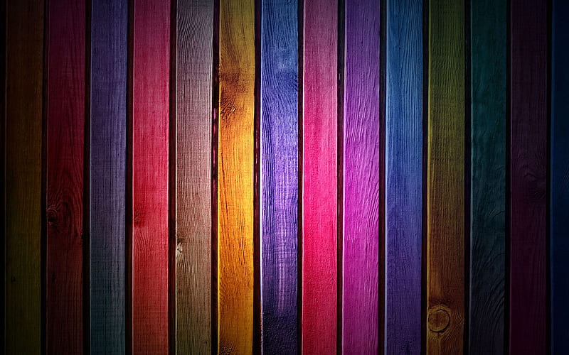 Colorful wooden planking, wooden textures, colorful wooden boards ...