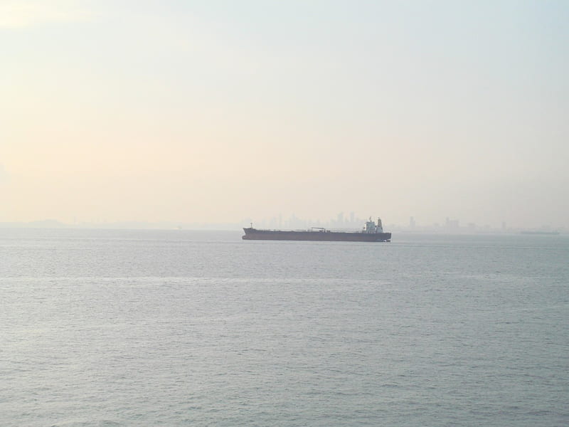 Anchorage, boat, ship, ocean, tanker, HD wallpaper