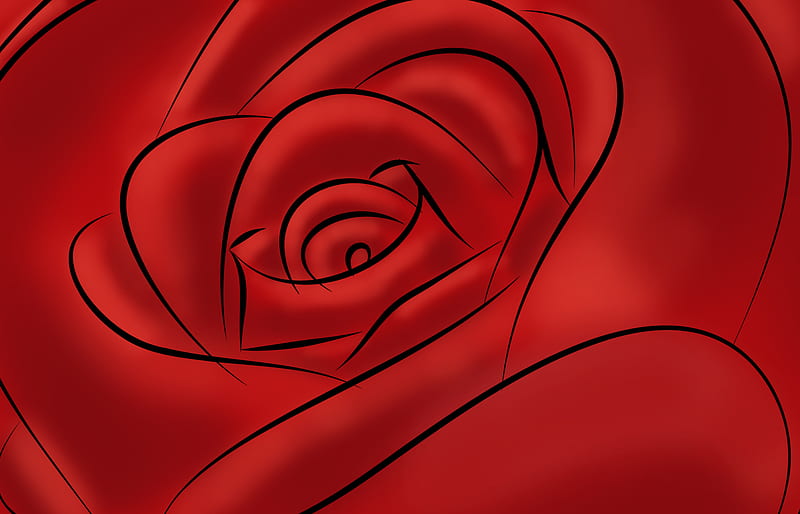 Red rose 🌹 - Winnie's art - Drawings & Illustration, Flowers, Plants, &  Trees, Flowers, Flowers I-Z, Roses - ArtPal