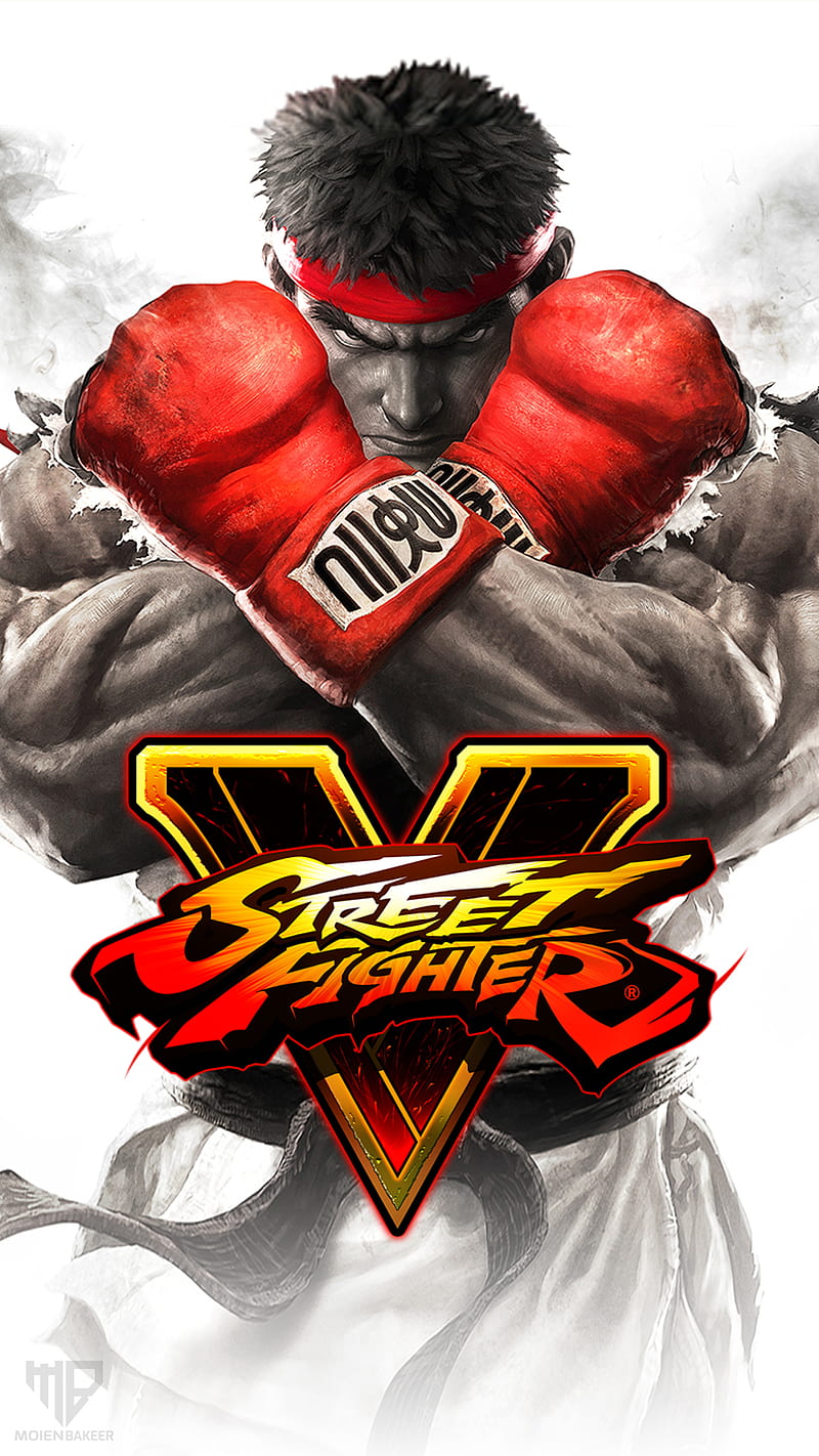 StreetFighterV cover, game, ryu, sf, street fighter, streetfighter, HD phone wallpaper
