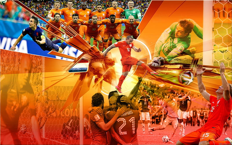 My No1 orange feeling, brazil, soccer, Oranje, Wk 2014, HD wallpaper