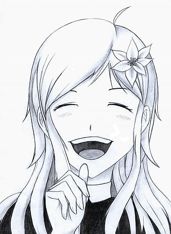 Happy Anime Girl Laughing Made with Generative AI. Stock Illustration -  Illustration of cartoon, laugh: 266486905