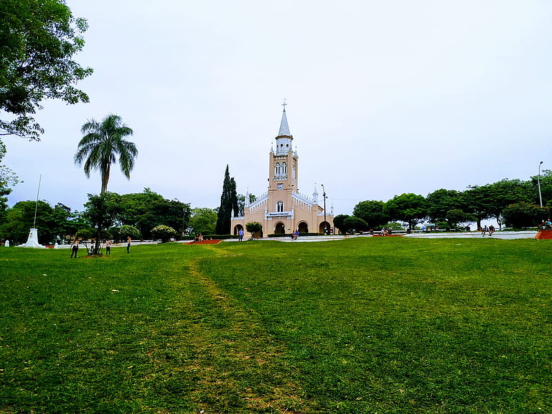 Iglesia de Aregua, city, home, nature, paraguay, py, HD wallpaper