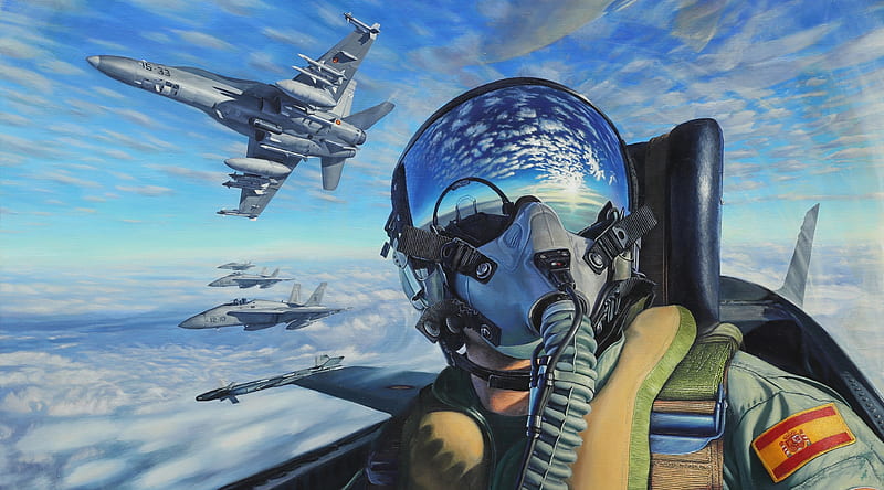 Fighter Pilot by Kristof Tarisznyas on Dribbble
