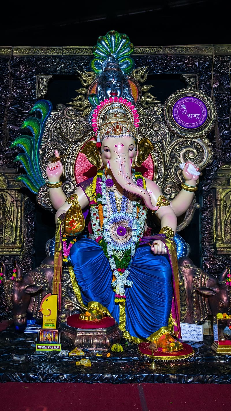 Ganpati Bappa Editorial, ganpati bappa , editorial, a beautiful idol of lord ganesha, HD phone wallpaper