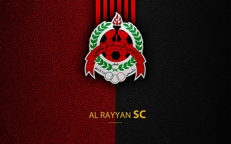 Al Rayyan SC Qatar football club, leather texture, Al Rayyan logo, Qatar  Stars League, HD wallpaper | Peakpx