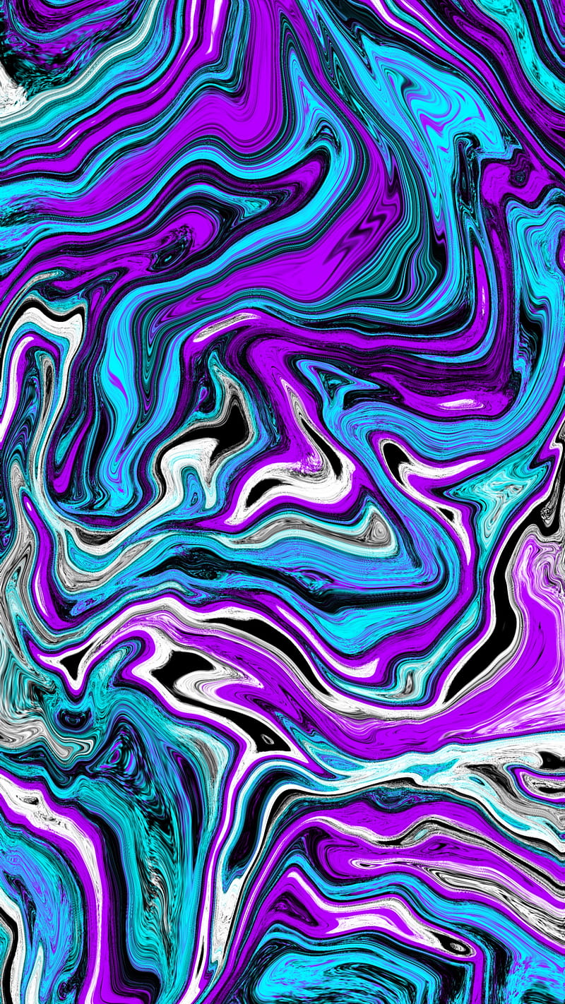 Purple water, abstract, purple, acrylic, black, blue, fluid liquid,  texture, HD phone wallpaper | Peakpx