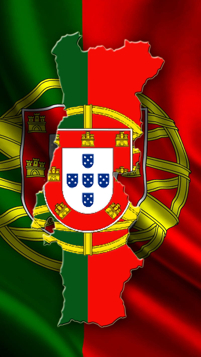 Portugal flag, contour, country, gontu, portuguese, HD phone wallpaper