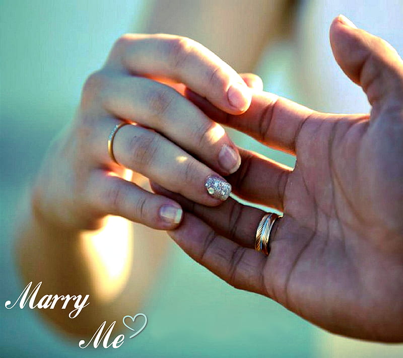 Marry Me, couple, love, marriage, ring, HD wallpaper