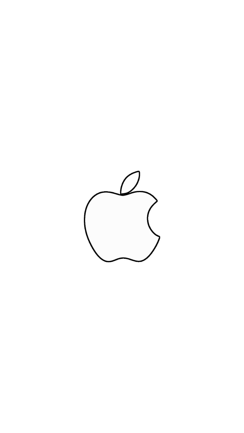 Apple, ios, logo, minimal, minimalism, white, HD phone wallpaper | Peakpx