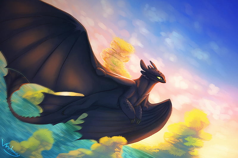 Once There Were Dragons, dragon, artist, artwork, , digital-art, HD wallpaper