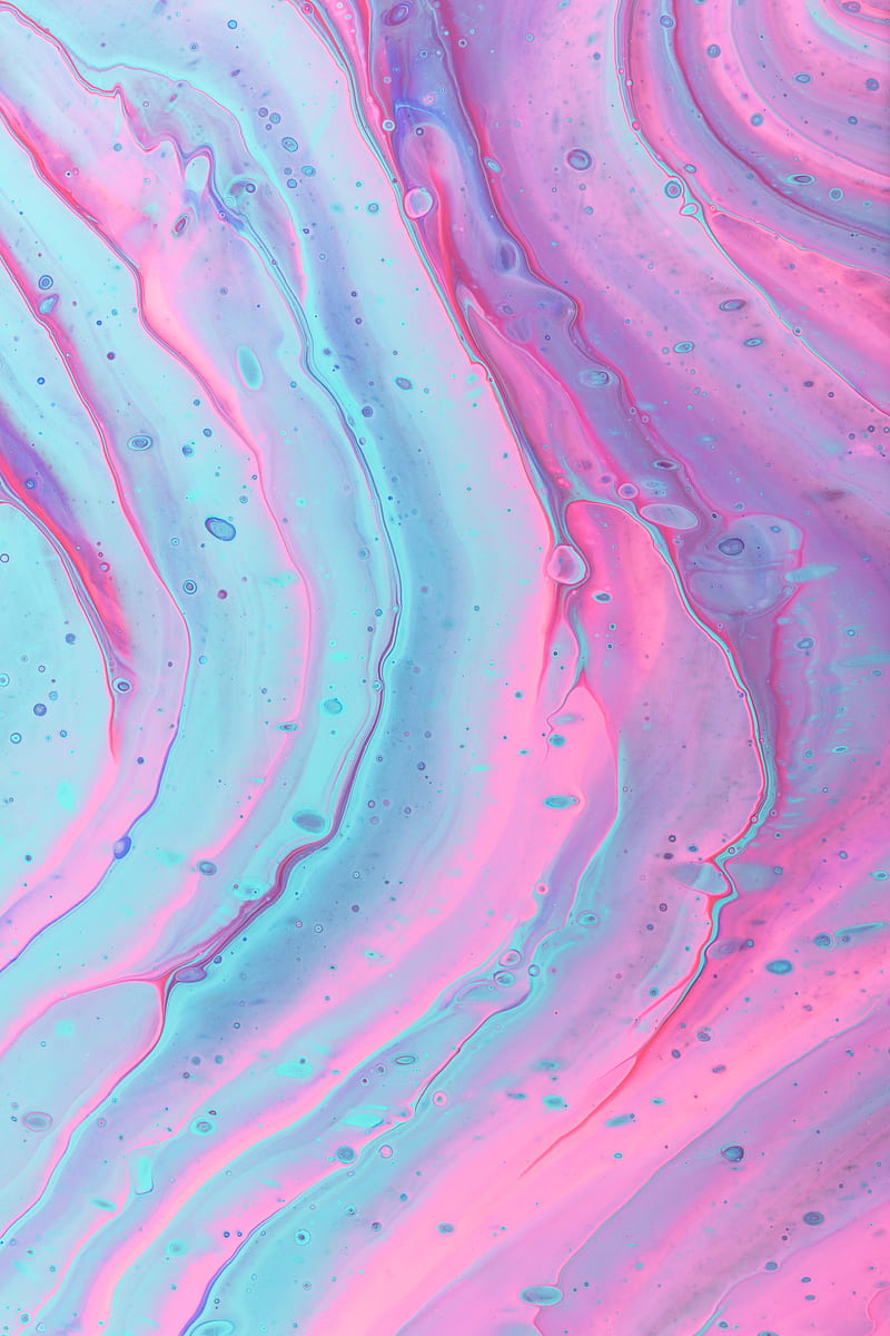 paint, stains, pink, blue, HD phone wallpaper