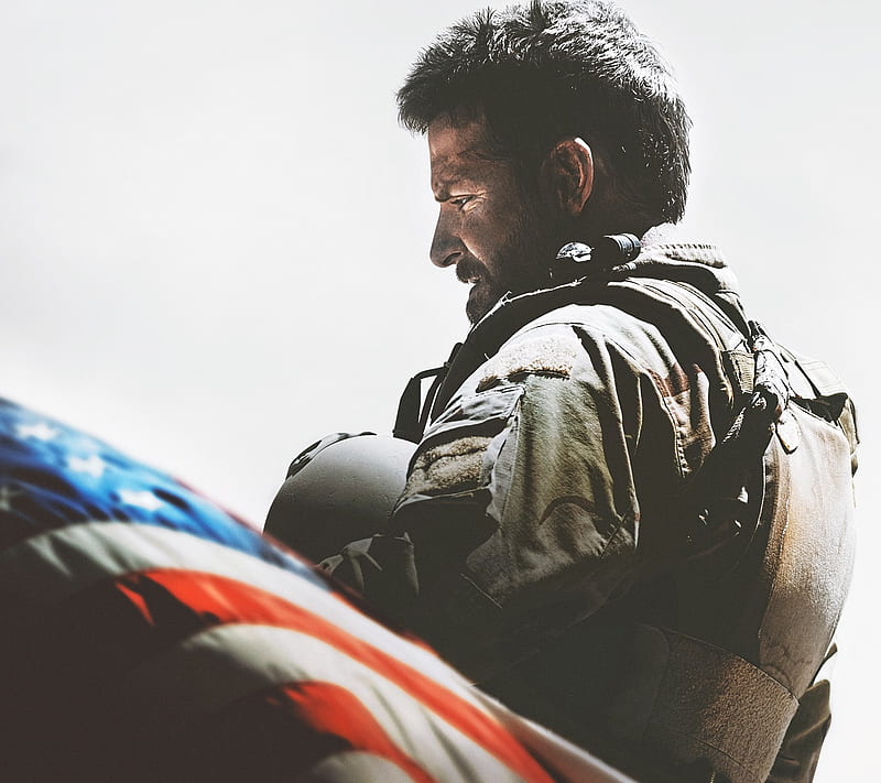 Wallpaper American Sniper Best Movies of 2015 Chris Kyle Academy Awards  Bradley Cooper biographical Sienna Miller US Army USA war Movies 2797