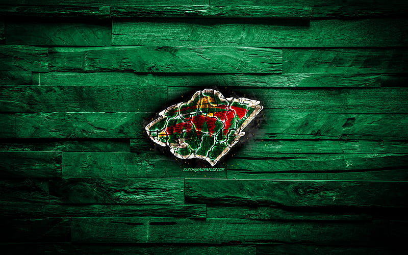 Download wallpapers Minnesota Wild, 4k, grunge art, American hockey club,  logo, green background, creative art, emblem, NHL, St Paul, Minnesota, USA,  hockey, Western Conference, National Hockey League, paint art for desktop  with
