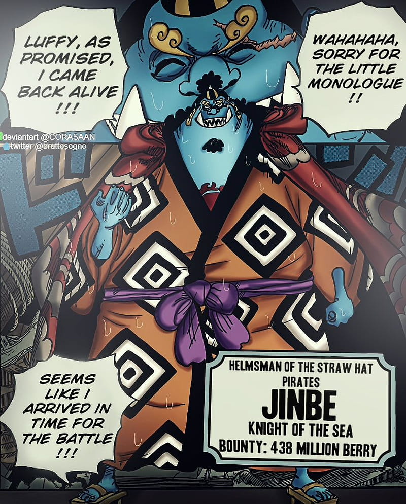 12 sự thật thú vị về Jinbe  chàng kỵ sĩ Người Cá nổi tiếng trong One  Piece