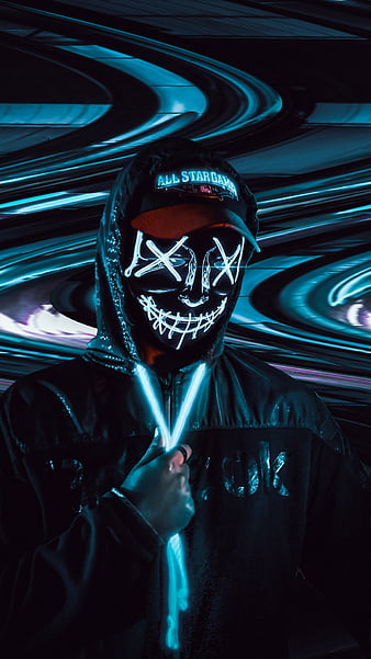 Free download Download Scary Purge Mask Wallpaper [720x900] for your  Desktop, Mobile & Tablet | Explore 12+ Neon Purge Wallpapers | Neon  Wallpapers, Wallpaper Neon, Neon Backgrounds