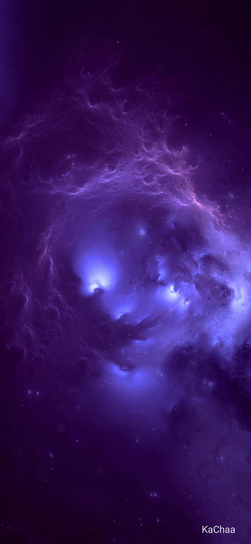 Blue sky 9, blue, blur, galaxy, lights, nebula, nebulae, plus, purple, space, violet, HD phone wallpaper
