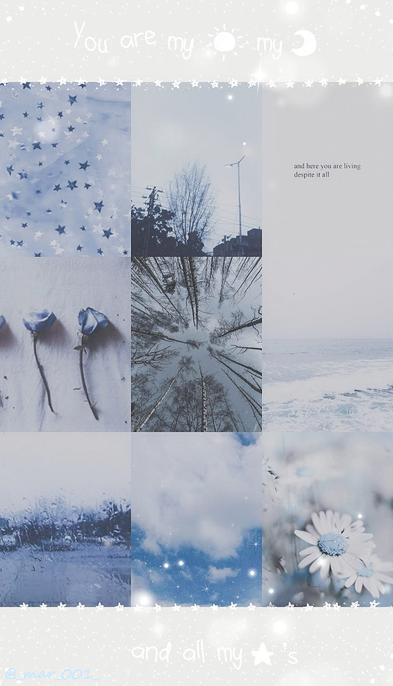 Blue Aesthetic collage gray gris HD phone wallpaper  Peakpx