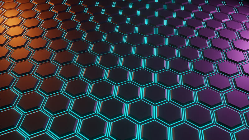 Abstract, Hexagon, Pattern, HD wallpaper