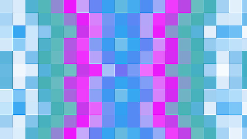 colorful blue pink purple white squares geometry abstract, HD wallpaper