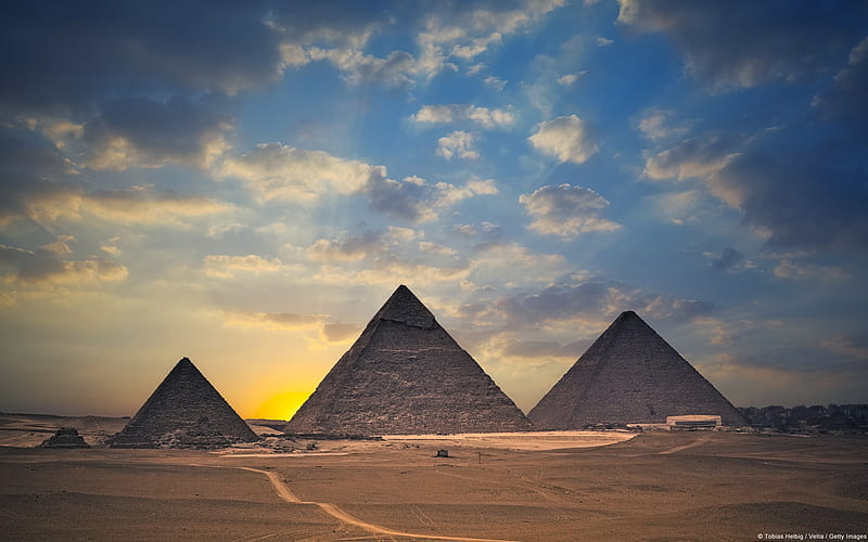 Giza Pyramids-Windows theme, HD wallpaper