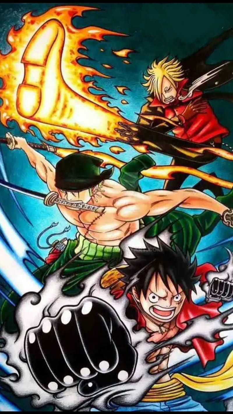 One Piece Geat 4 Luffy Monster Monster Trio Power Sanji Three Trio Zoro Hd Mobile Wallpaper Peakpx