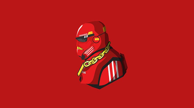 Stormtrooper Minimal , stormtrooper, star-wars, movies, minimalism, minimalist, red, artist, artwork, digital-art, HD wallpaper