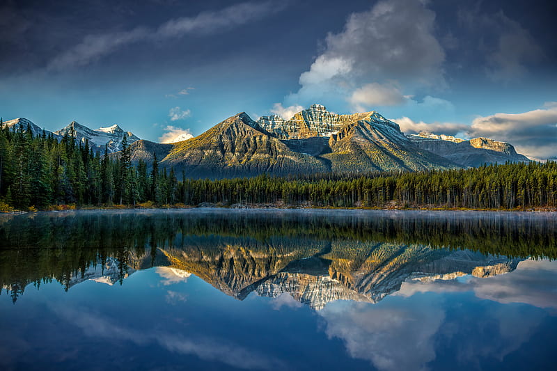 Earth, Reflection, Cloud, Forest, Lake, Mountain, Sky, HD wallpaper ...