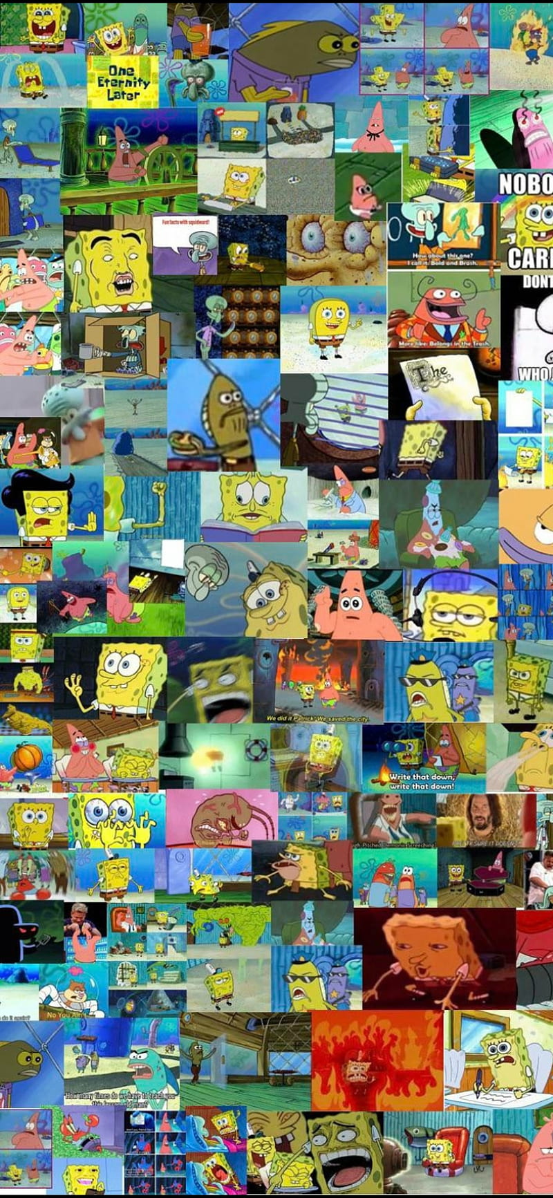 Spongebob Memes, android, comics, entertainment, funny, iphone, meme, patrik, squidward, HD phone wallpaper