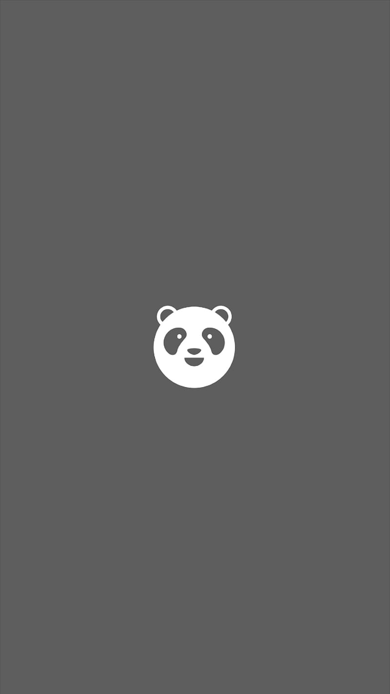 Food Panda Gray, black, logo, HD phone wallpaper