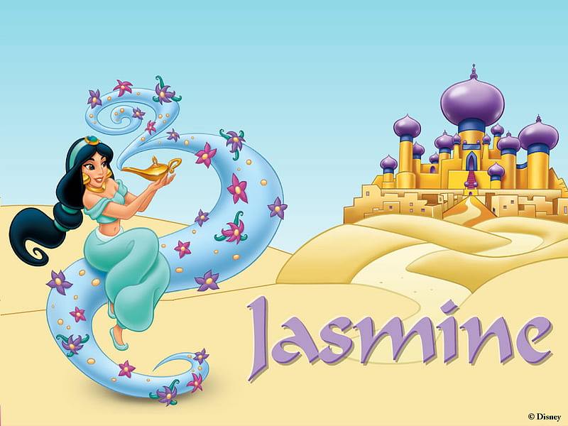 Jasmine, desert, alladin, cartoon, HD wallpaper | Peakpx