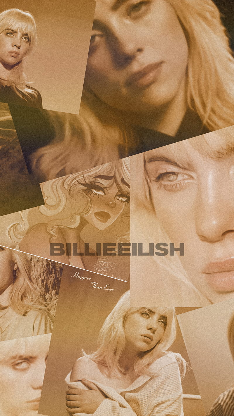 Billie Eilish , billie eilish, billieeilish, blonde, gold, new era, HD phone wallpaper
