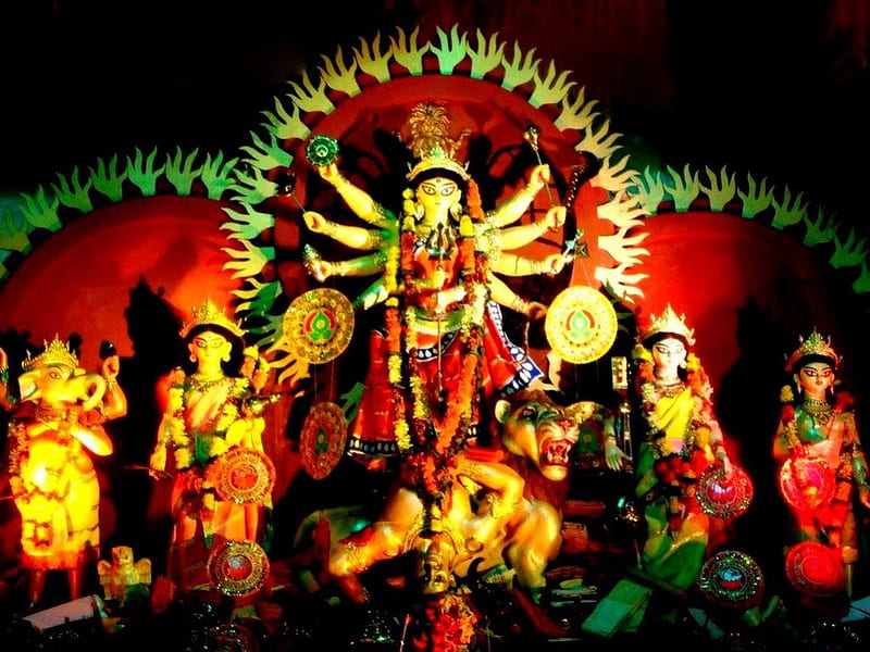 Durga mata, durga, mata, durge, devotional, navratri, goddess, spiritual, HD wallpaper