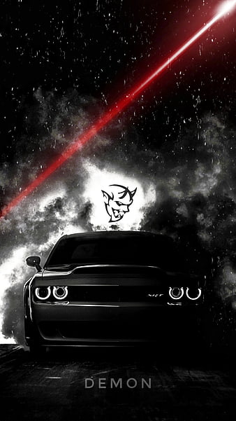 Dodge Challenger RT At Neon Gas Station, dodge-challenger, neon, carros,  digital-art, HD wallpaper