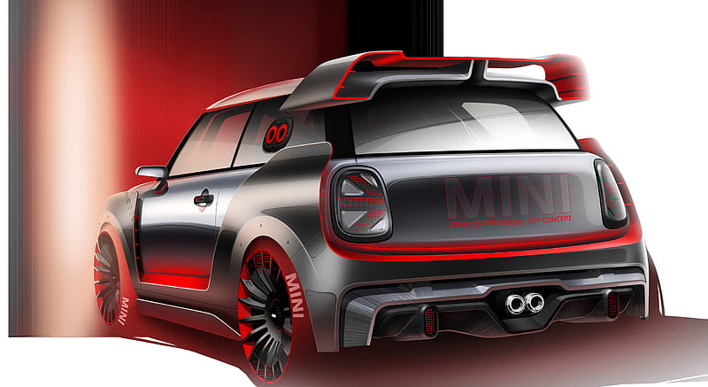 2017 MINI John Cooper Works GP Concept - Design Sketch , car, HD wallpaper