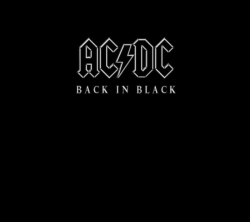 ACDC, back in black, HD wallpaper