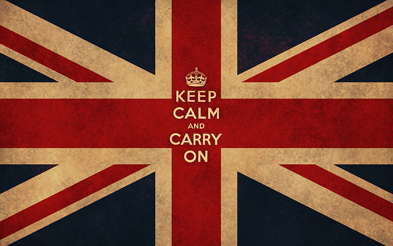 Our motto, saying, phrase, union jack, words, flag, HD wallpaper