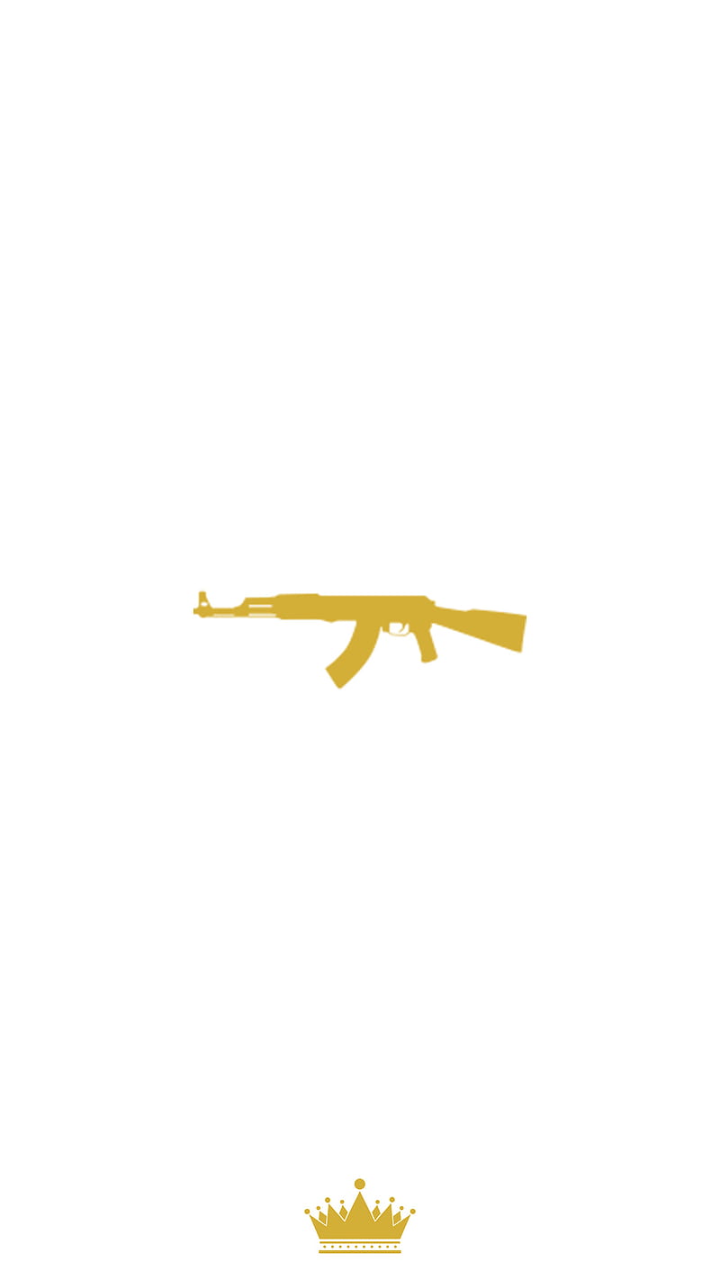 AK 47 White, ak47, ammo, gun, HD phone wallpaper