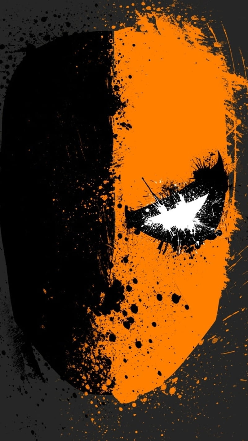 Deathstroke, dc, splash art, HD phone wallpaper